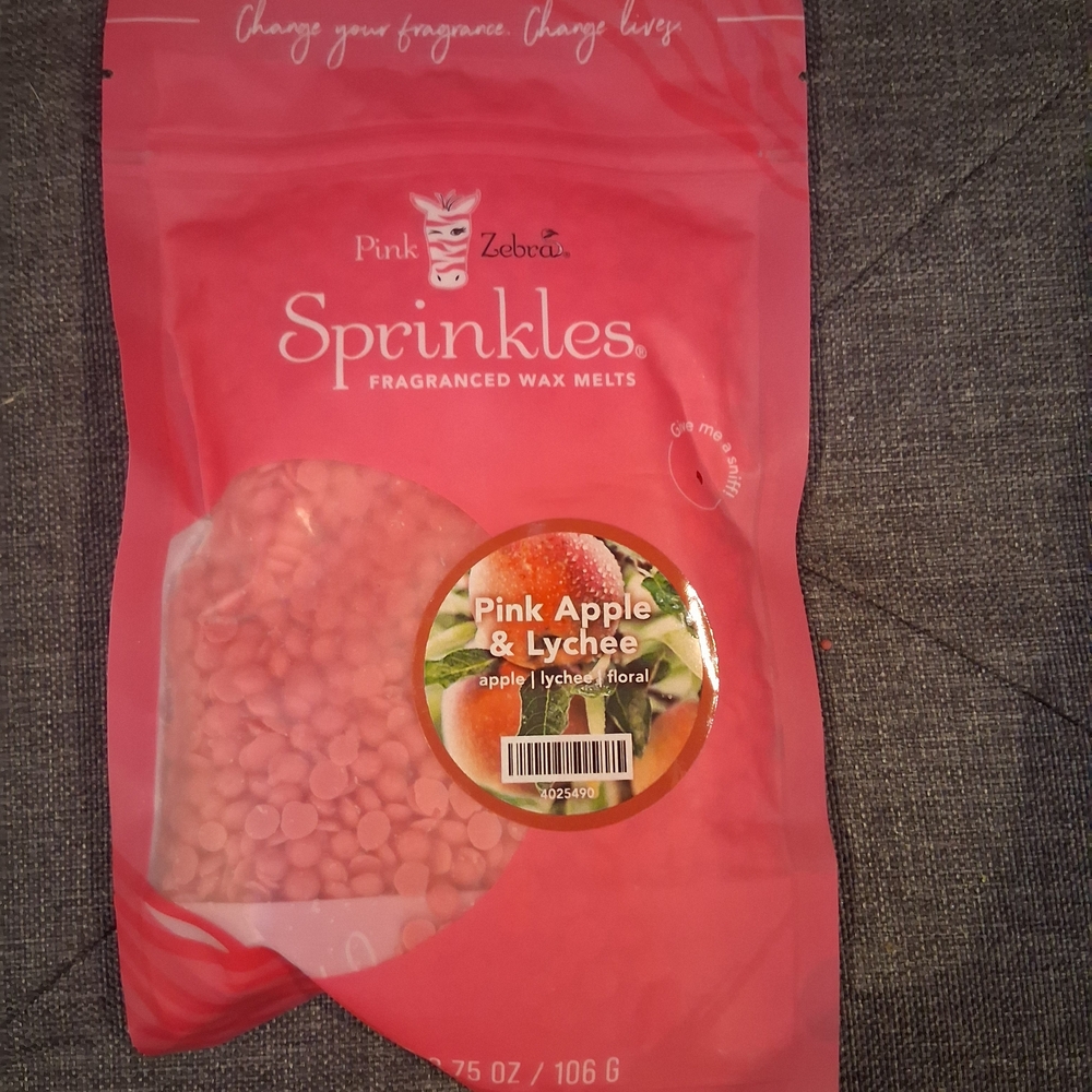 Pink Zebra Sprinkles Wax Melts - Pink Apple & Lychee